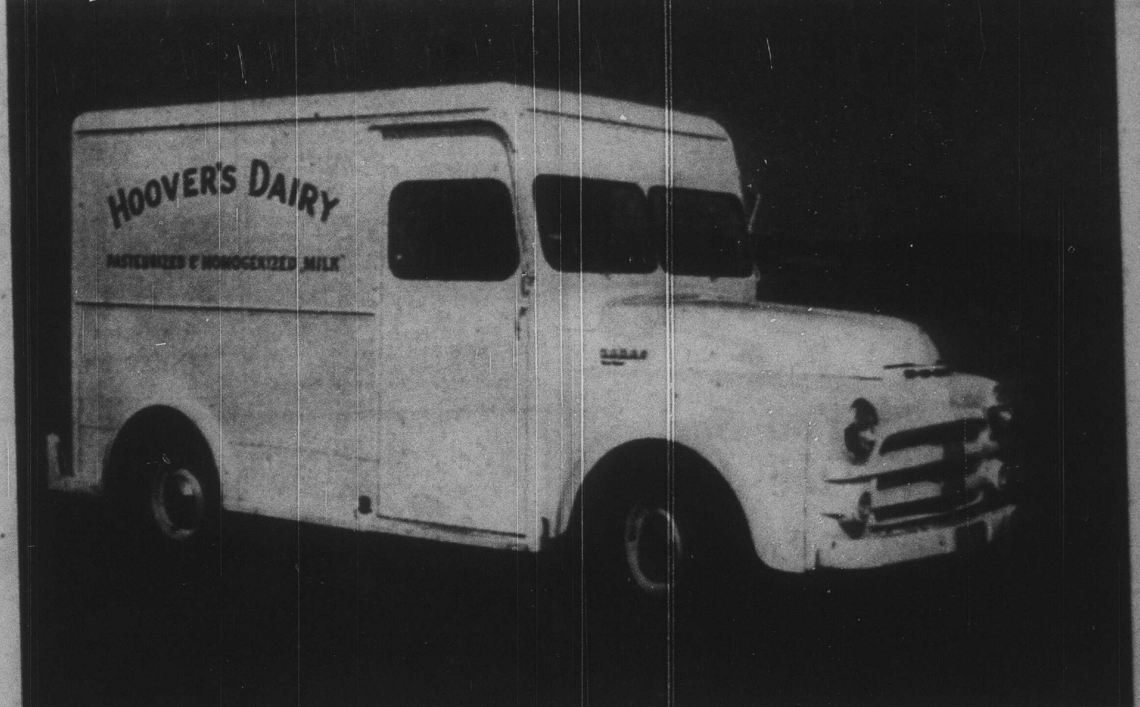 Hoover's Dairy delivery truck