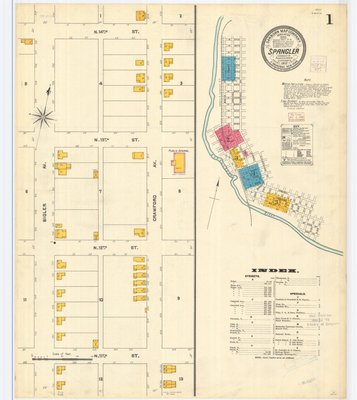 Spangler Sanborn Map January 1905