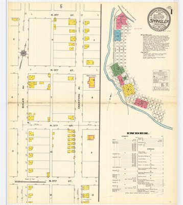 Spangler Sanborn Map January 1910